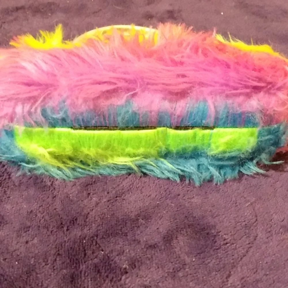 Colorful Faux Fur Kid's Eyeglass Holder